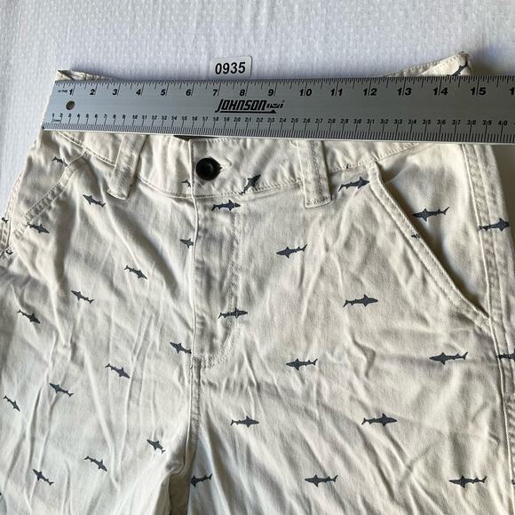 Roebuck & Co. Men’s Casual Flat Front Khaki Shorts size 32, Ivory Off White - Picture 2 of 7